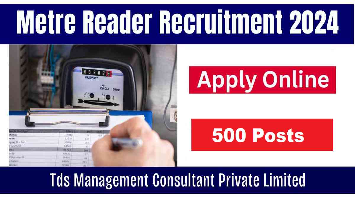 Electricity Meter Reader Recruitment 2024 Apply Link, Age, Fees, Selection